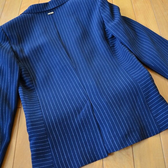 BOSS Jocalua Pinstripe Blazer Size 0 - Picture 15 of 16